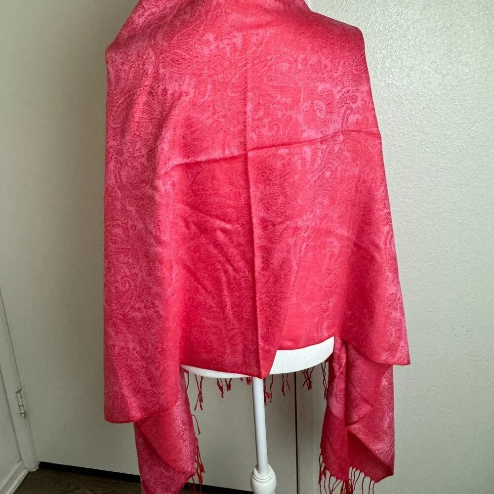 NWOT Pashmina Pink Scarf